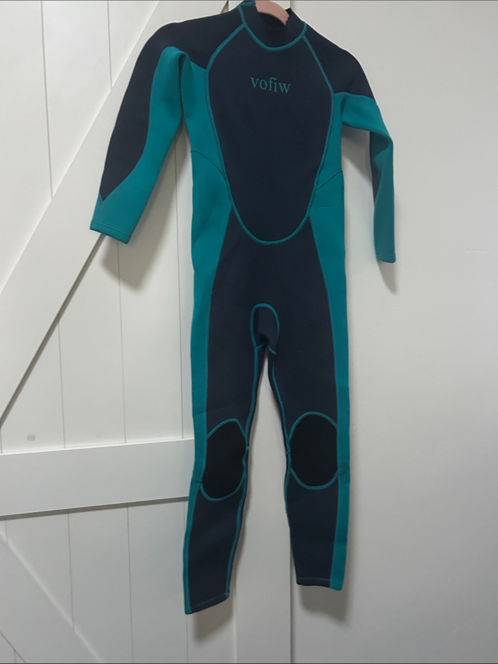Voflw Teal & Black Full-Body Wetsuit boy or girl size 10